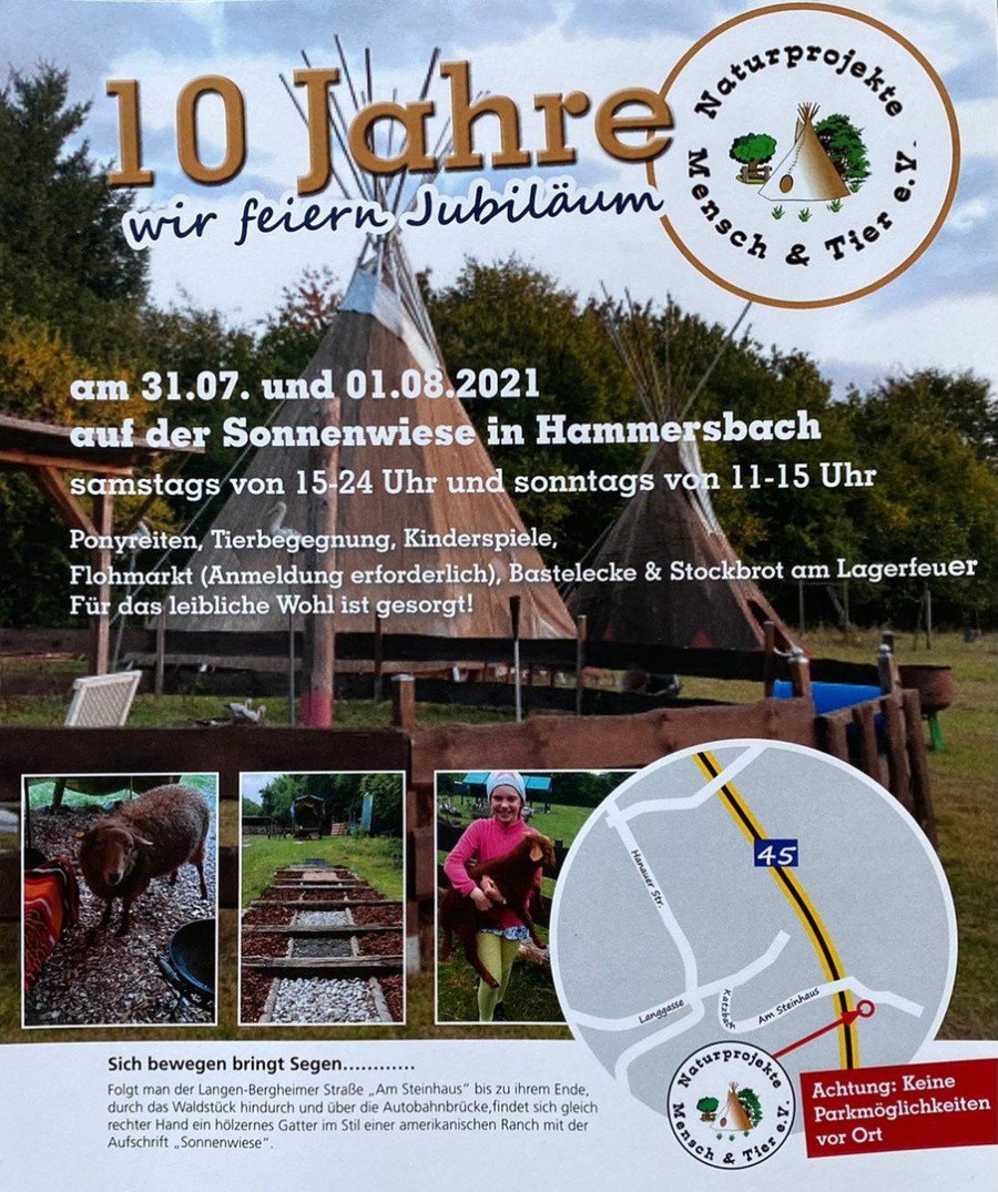 Plakat zum 10-jährigen Jubiläum des Vereins 2021
