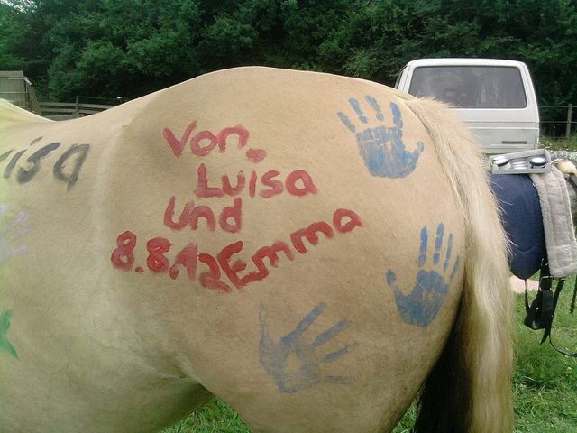 und verewigt wurde sich natürlich auch