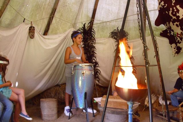 Abend im Tipi