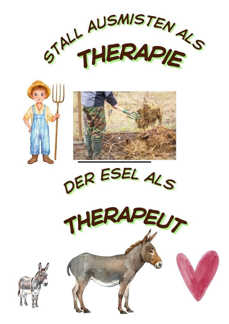 Poster: Stall ausmisten als Therapie